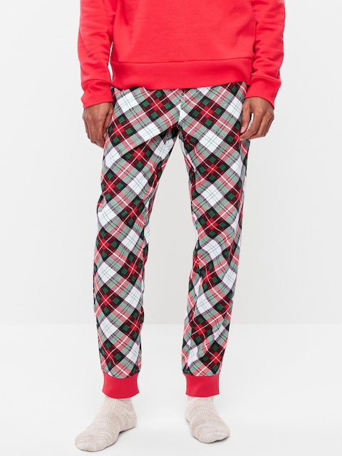 PANTALON DE PYJAMA STYLE JOGGING EN FLANELLE POUR HOMME
