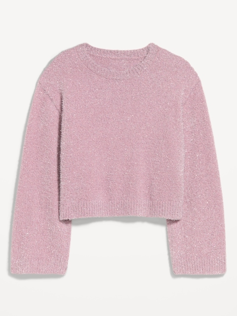 Oversized Shine Crew-Neck Sweater
