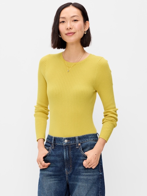 SoSoft Lite Crew-Neck Long-Sleeve Ribbed Top