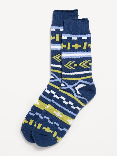 Cozy-Lined Crew Socks for Men