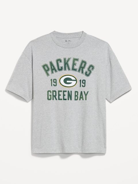 Green Bay Packers Oversized Graphic T-Shirt for Men