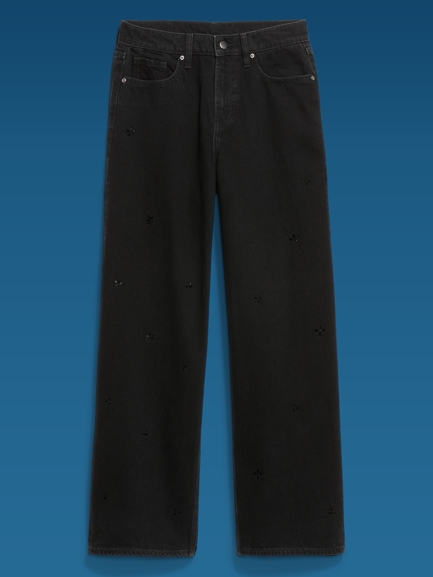 Old Navy x Altuzarra High-Waisted Embellished Baggy Wide-Leg Jeans