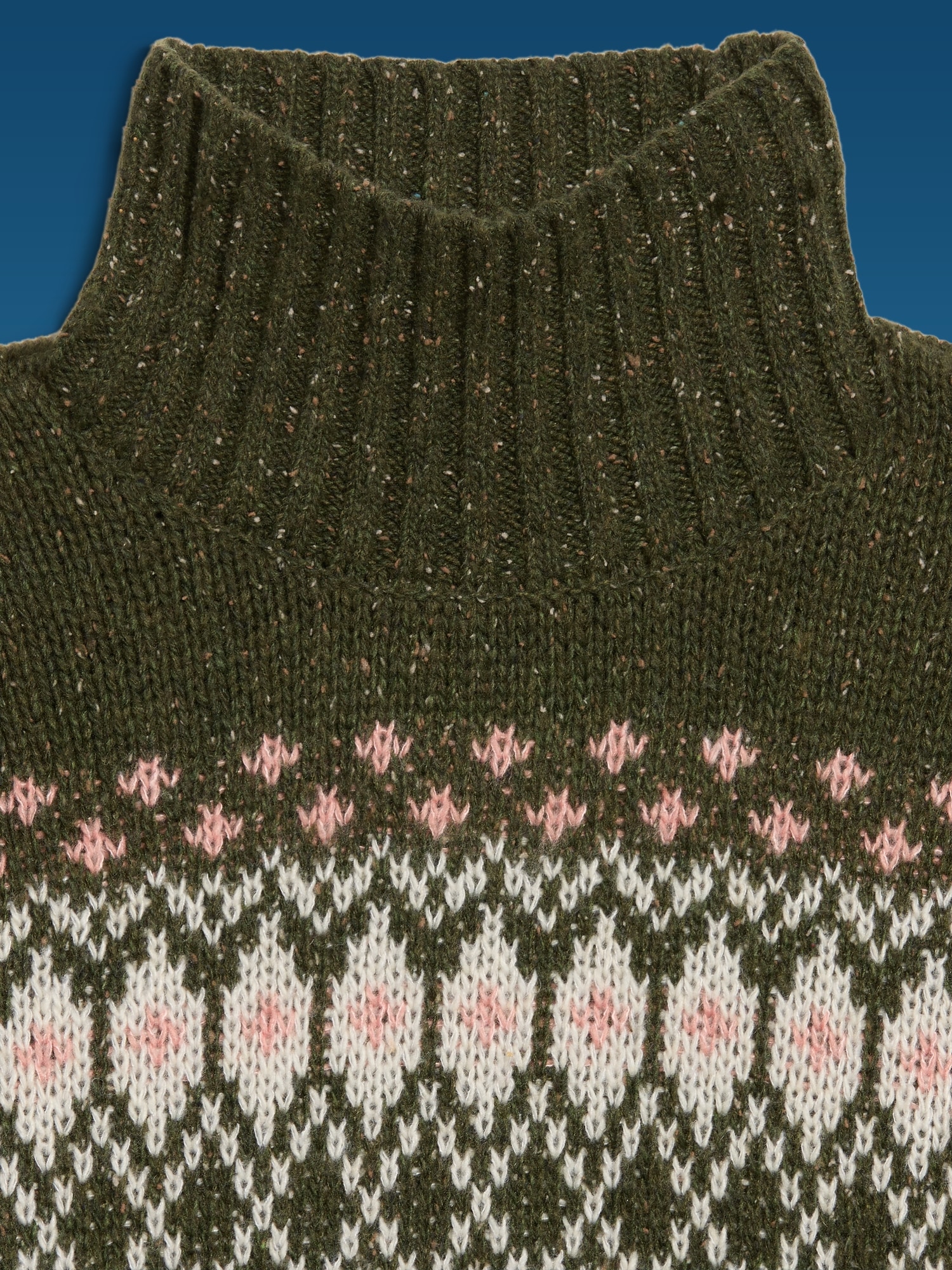 Old Navy x Altuzarra Fair Isle Mock-Neck Sweater