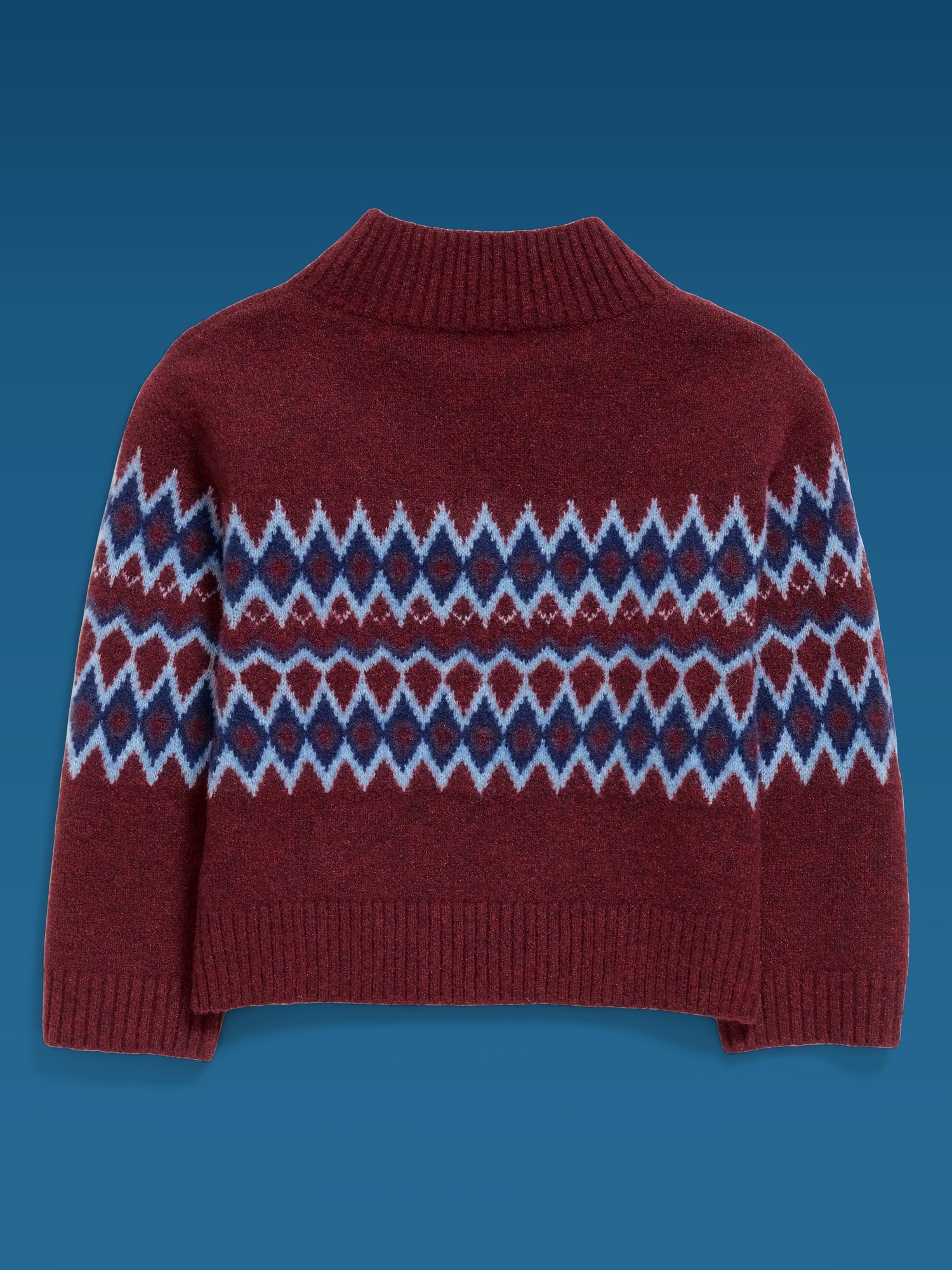 Old Navy x Altuzarra Mock-Neck Fair Isle Sweater for Girls