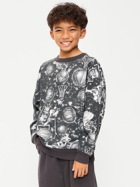 Space Jam™ Gender-Neutral Oversized Graphic Sweatshirt for Kids