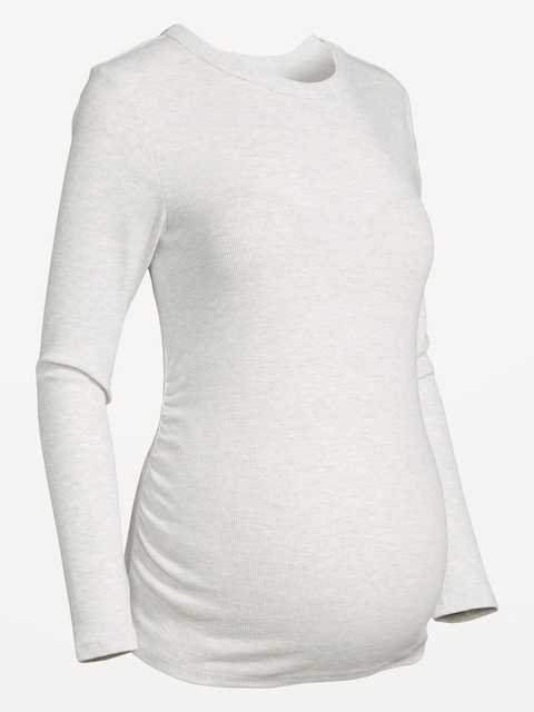 T-SHIRT AJUSTÉ À MANCHES LONGUES DE MATERNITÉ