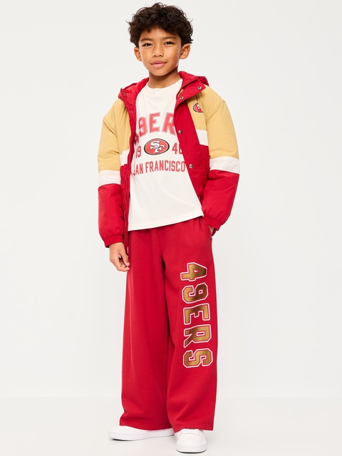 PANTALON EN COTON OUATÉ COUPE TRÈS GÉNÉREUSE DES 49ERS DE SAN FRANCISCO POUR ENFANT