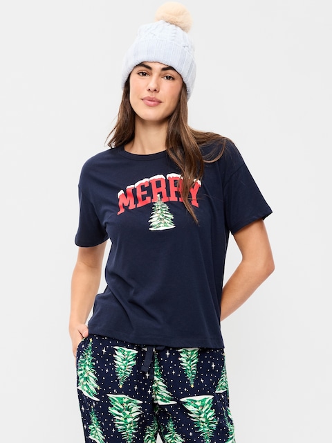 Short-Sleeve Graphic Pajama T-Shirt