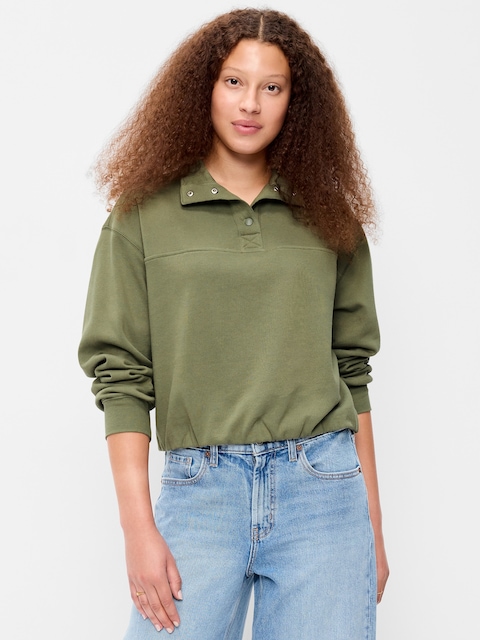 SoComfy Funnel-Neck Sweatshirt