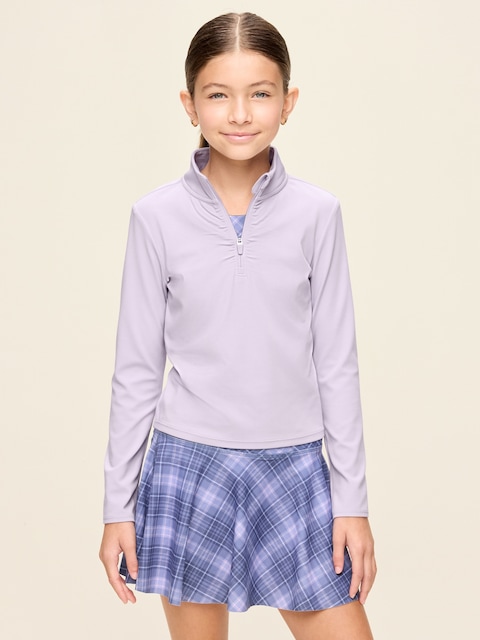 StudioSmooth Half-Zip Performance Top for Girls
