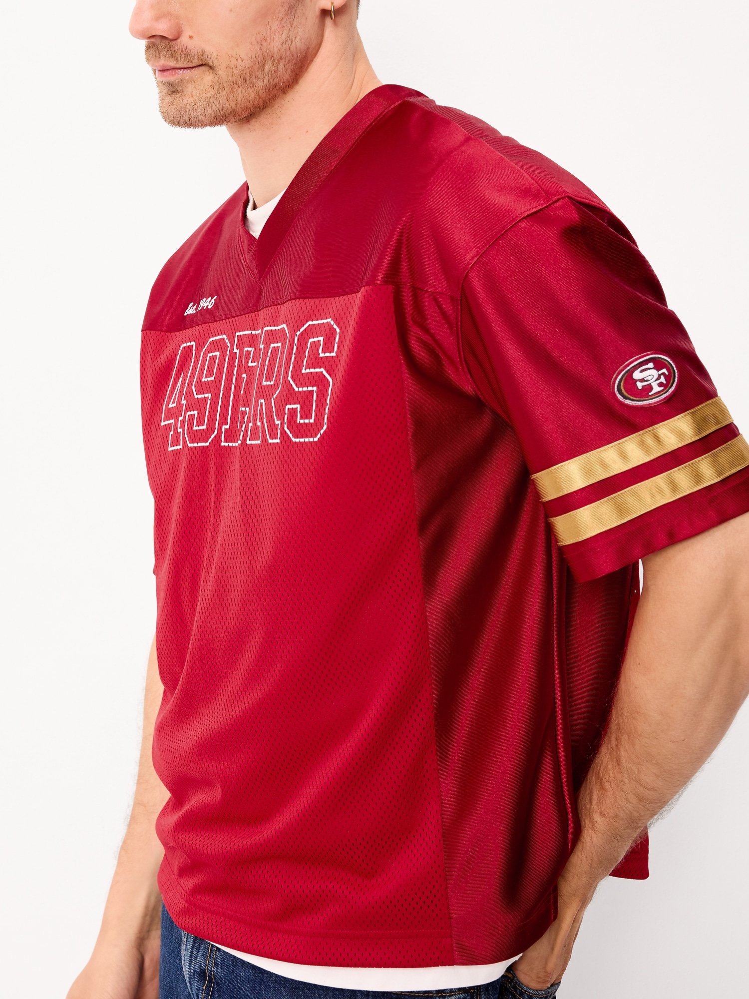 San Francisco 49ers Lifestyle Jersey T-Shirt for Adults