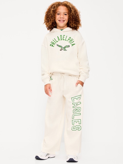 PANTALON EN COTON OUATÉ COUPE TRÈS GÉNÉREUSE DES EAGLES DE PHILADELPHIE POUR ENFANT