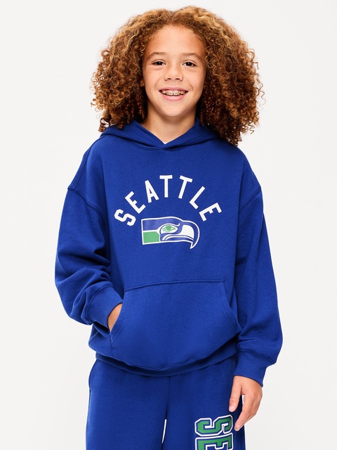 CHANDAIL À CAPUCHON SURDIMENSIONNÉ DES SEAHAWKS DE SEATTLE POUR GARÇON