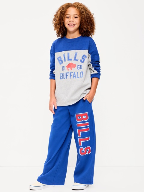PANTALON EN COTON OUATÉ COUPE TRÈS GÉNÉREUSE DES BILLS DE BUFFALO POUR ENFANT