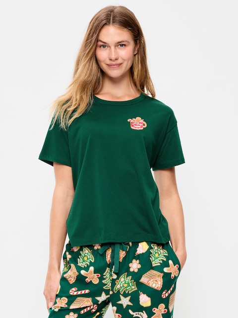 Short-Sleeve Graphic Pajama T-Shirt