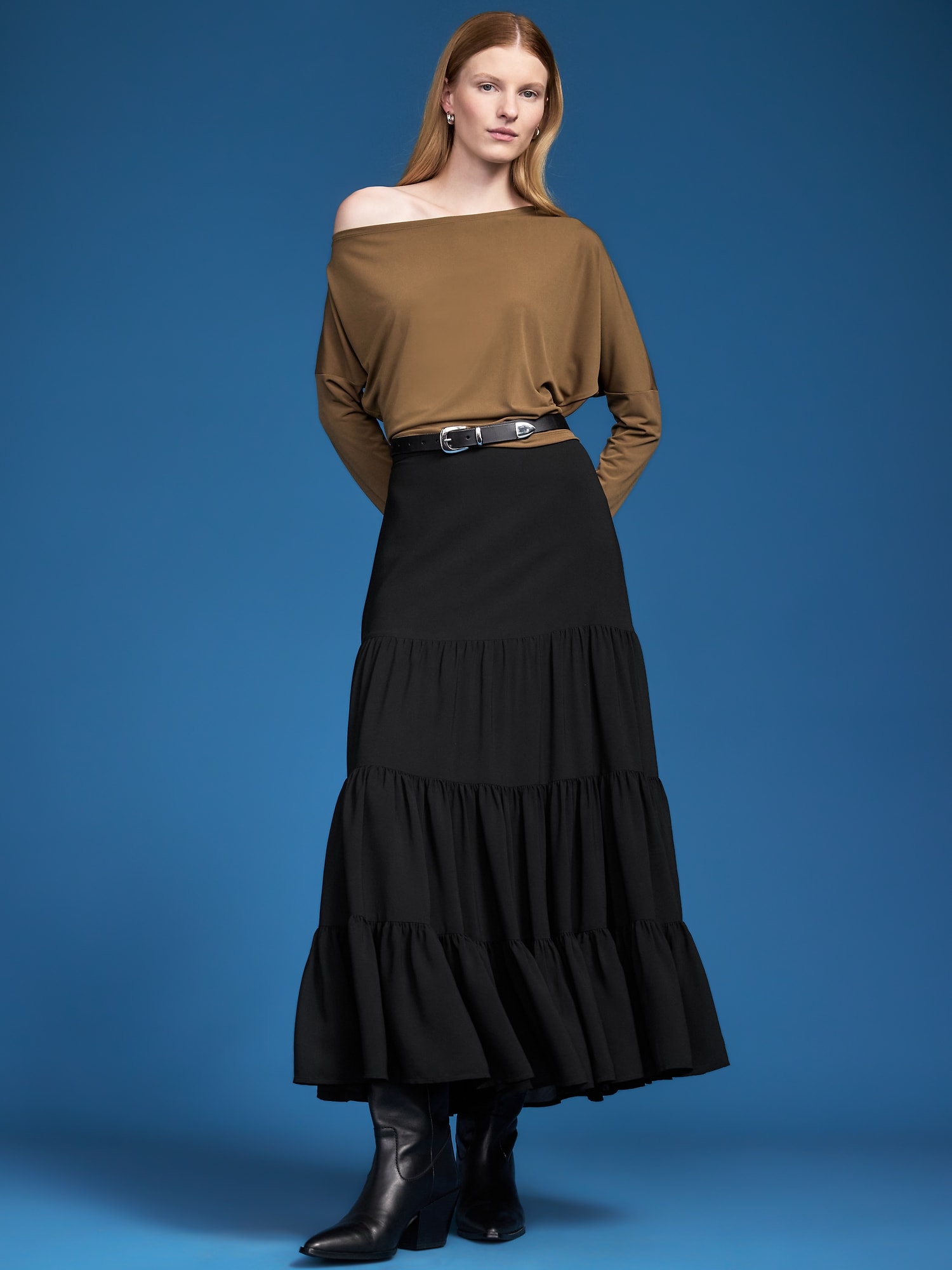 Old Navy x Altuzarra Tiered Swing Maxi Skirt