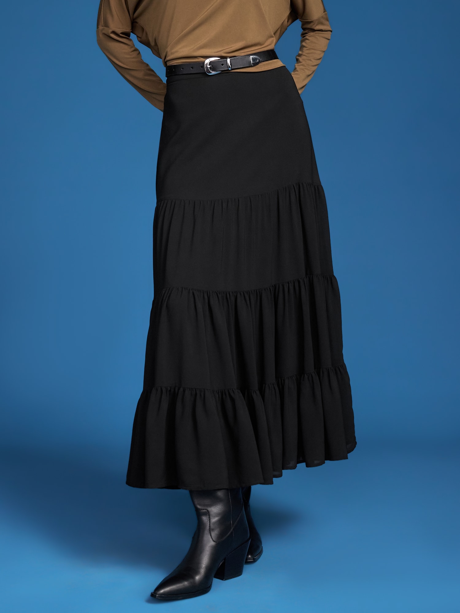 Old Navy x Altuzarra Tiered Swing Maxi Skirt