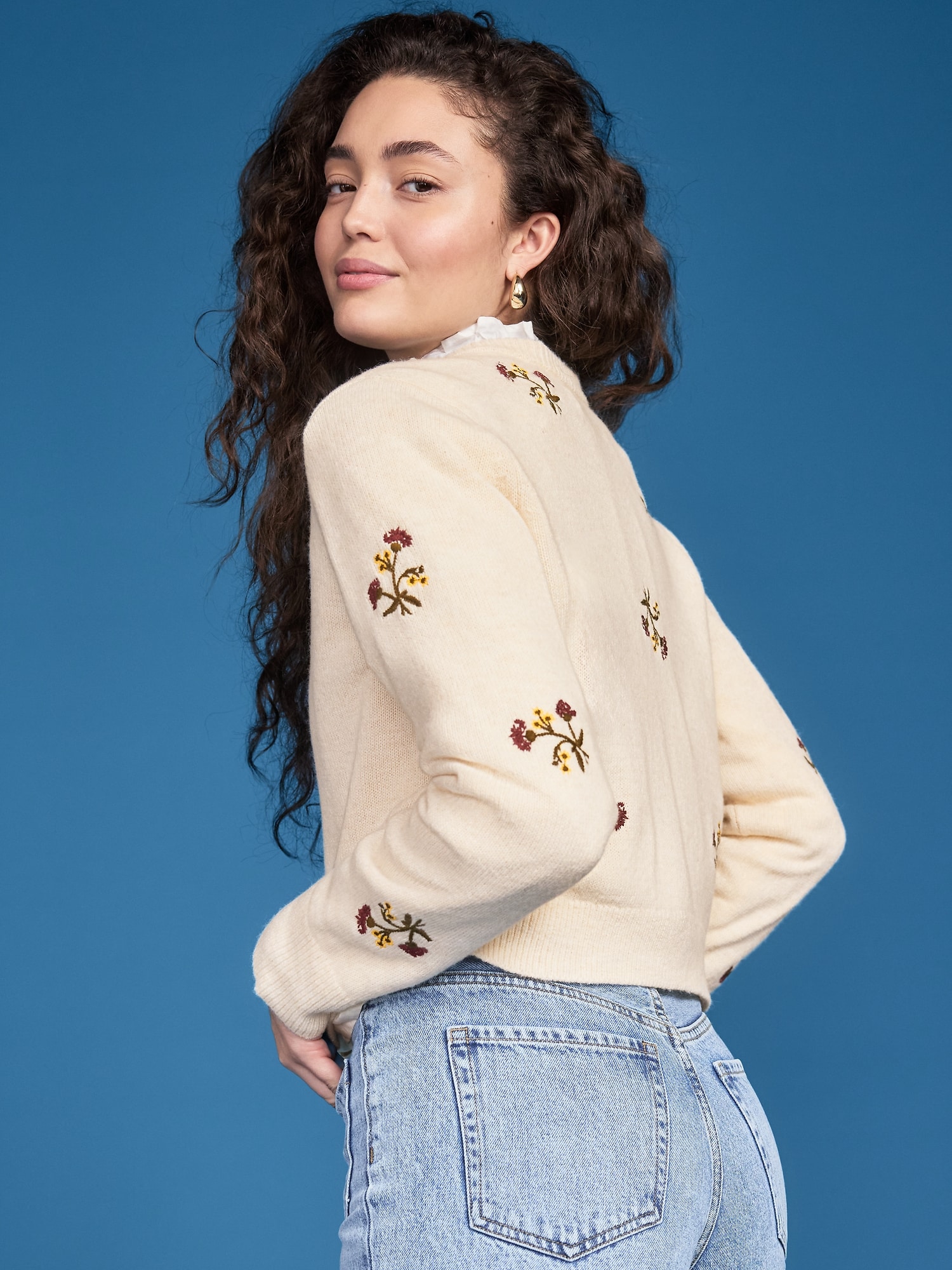 Old Navy x Altuzarra Embroidered Cardigan