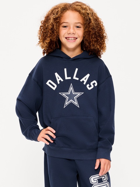 CHANDAIL À CAPUCHON SURDIMENSIONNÉ DE COWBOYS DE DALLAS POUR GARÇON