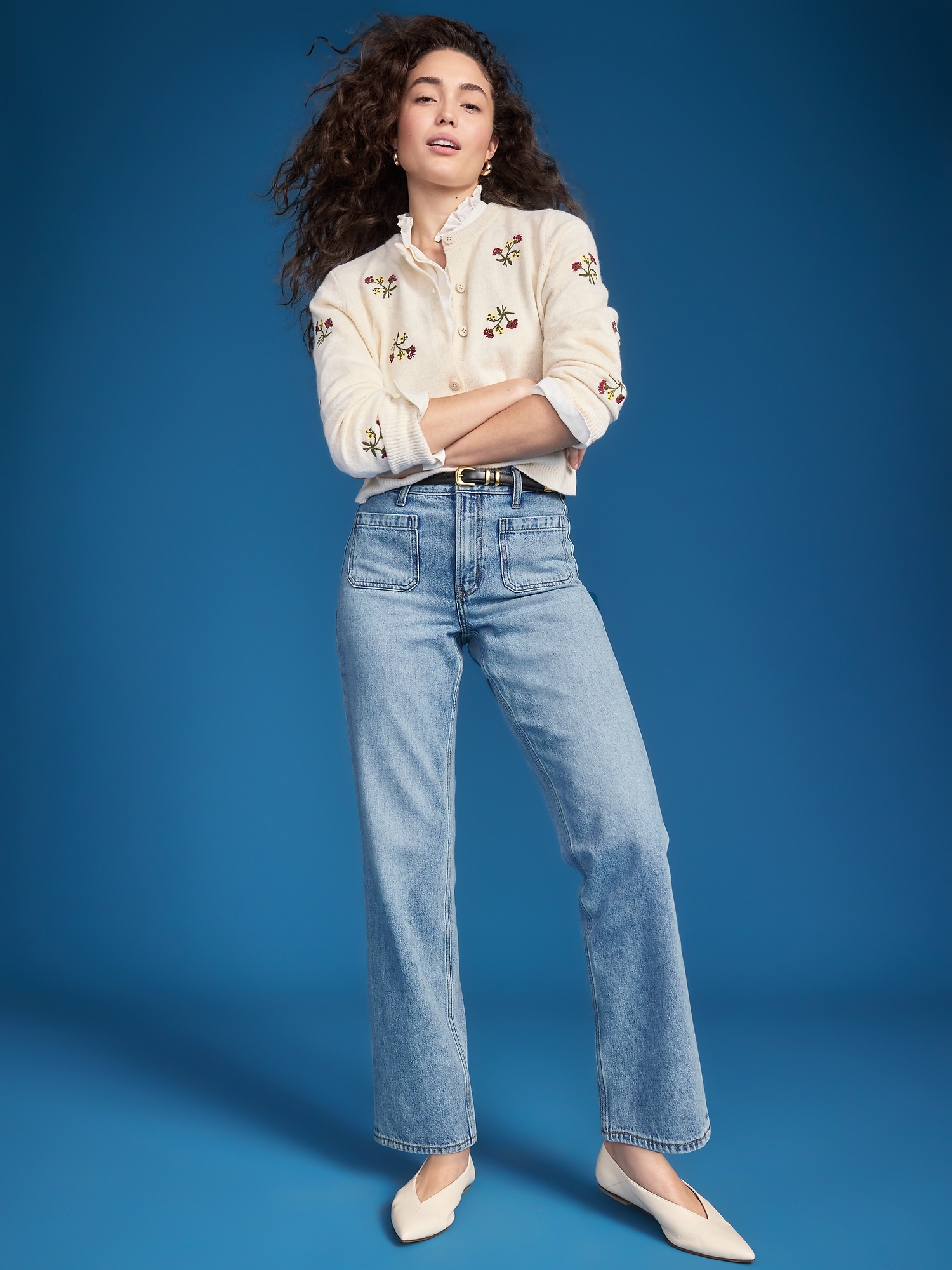 Old Navy x Altuzarra High-Waisted Straight Leg Jeans