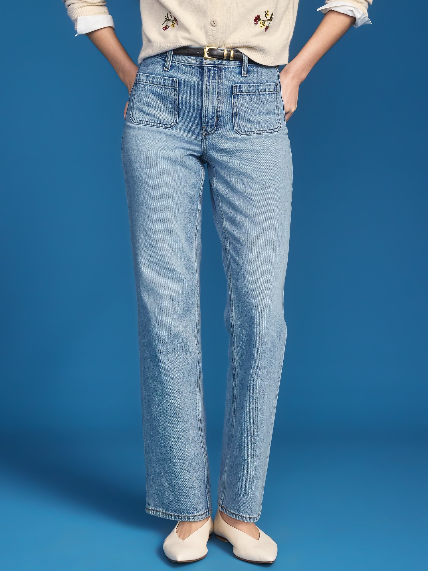 Old Navy x Altuzarra High-Waisted Straight Leg Jeans