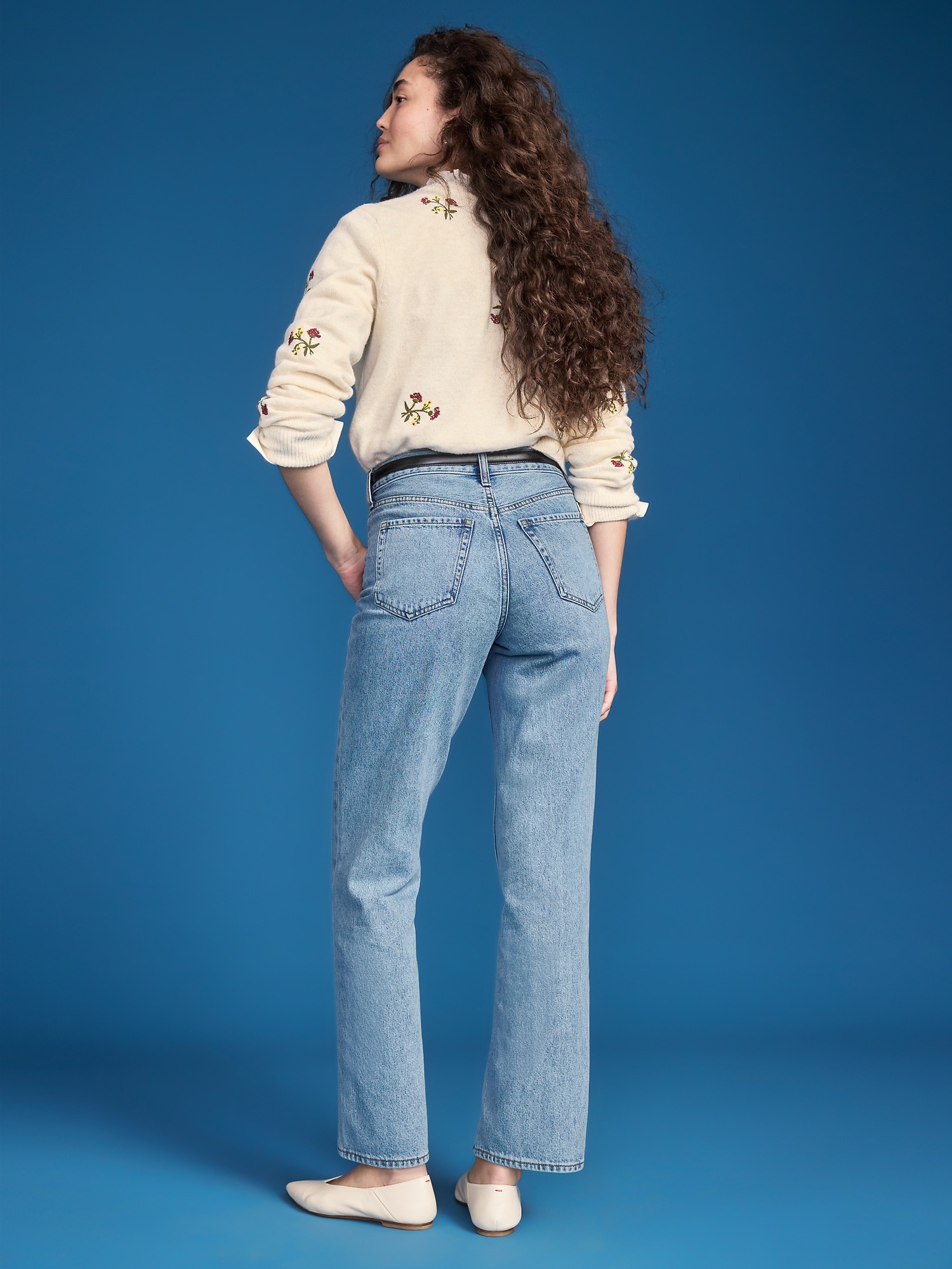 Old Navy x Altuzarra High-Waisted Straight Leg Jeans
