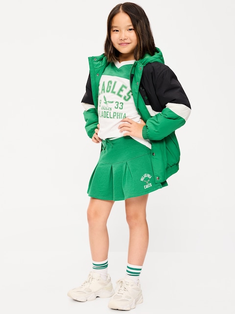 Philadelphia Eagles French Terry Pleated Skort for Girls