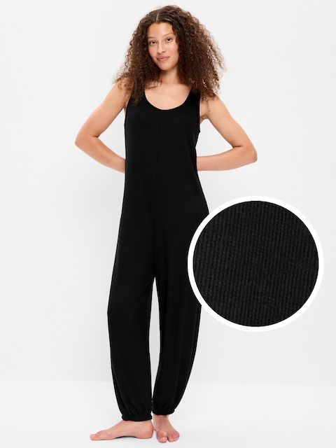 COMBINAISON DE NUIT DE STYLE SAROUEL EN TRICOT GAUFRÉ