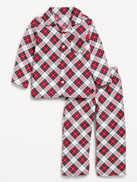 Unisex Flannel Pajama Set for Toddler