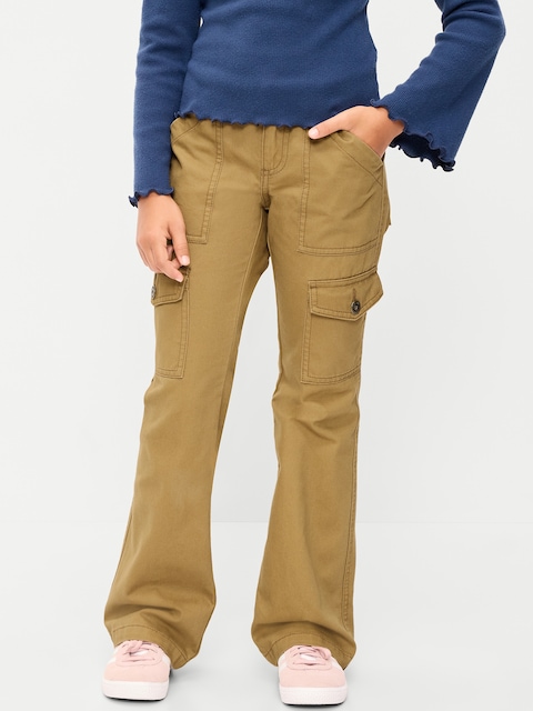 Low-Rise Flare-Leg Utility Pants for Girls