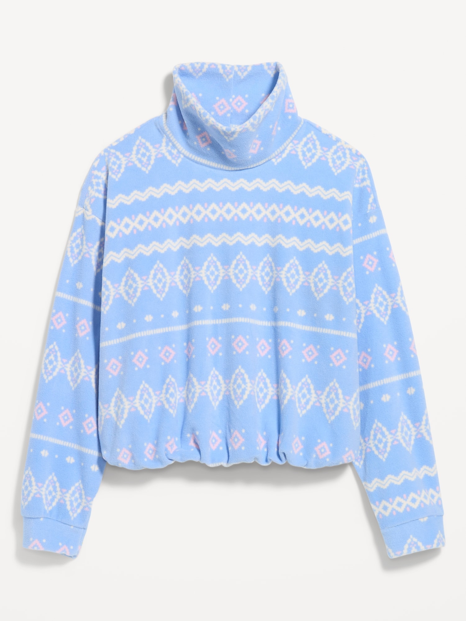 Performance Fleece Bubble-Hem Popover