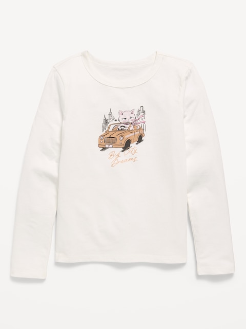 Long-Sleeve Graphic T-Shirt for Girls