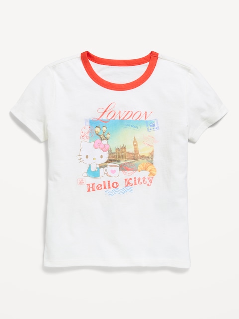 T-SHIRT À IMPRIMÉ CONTRASTANT HELLO KITTY® POUR FILLE