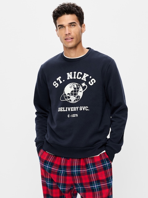 Graphic Crew-Neck Sweatshirt