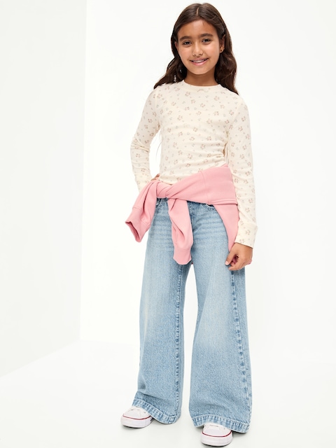 Low-Rise Super Baggy Wide-Leg Jeans for Girls