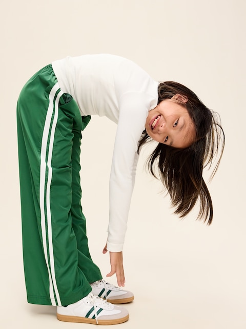 High-Waisted Track Pants for Girls