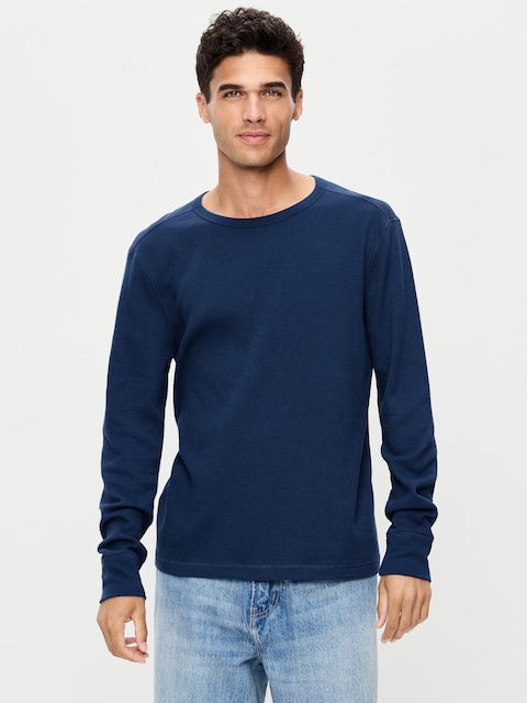 Crew-Neck Waffle T-Shirt