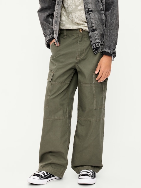 Baggy Cargo Ripstop Pants for Boys