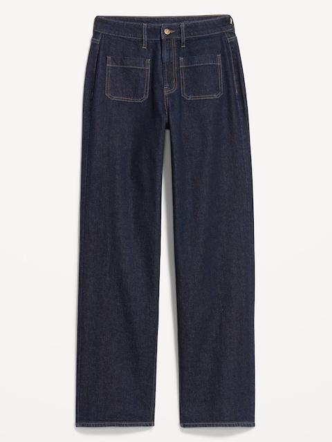 Curvy Extra High-Waisted Wide-Leg Jeans