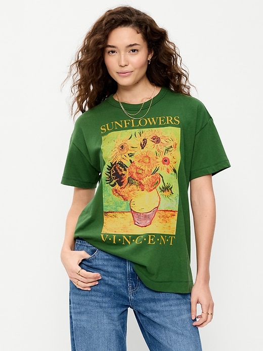 Vincent Van Gogh Oversized Tunic T-Shirt | Old Navy