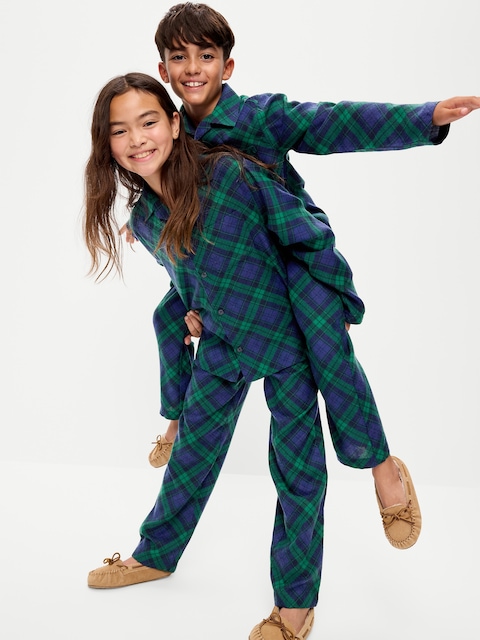 PANTALON DE PYJAMA EN FLANELLE À MOTIF UNISEXE POUR ENFANT