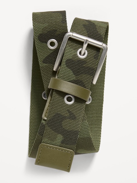 CEINTURE À MOTIF CAMOUFLAGE À ŒILLETS POUR GARÇON