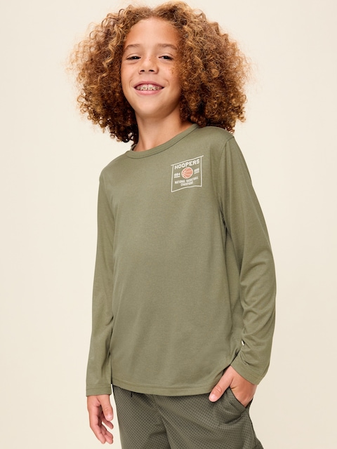 CloudMotion Long-Sleeve Performance T-Shirt for Boys
