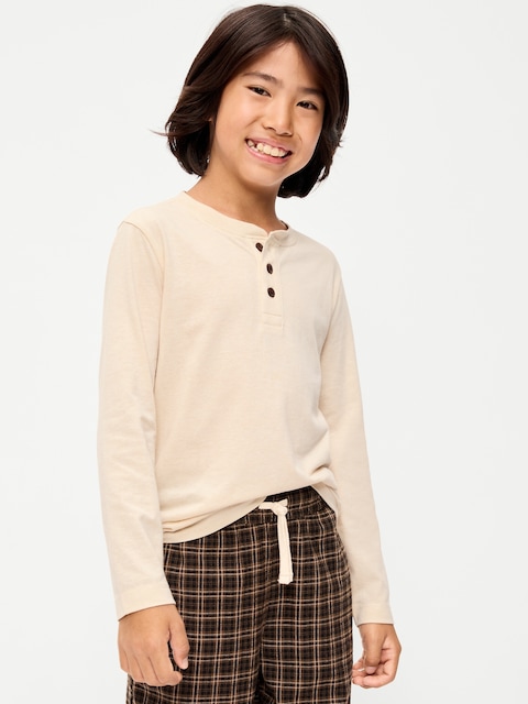 Softest Long-Sleeve Henley T-Shirt for Boys