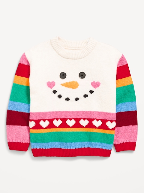 SoSoft Long-Sleeve Graphic Sweater for Toddler Girls