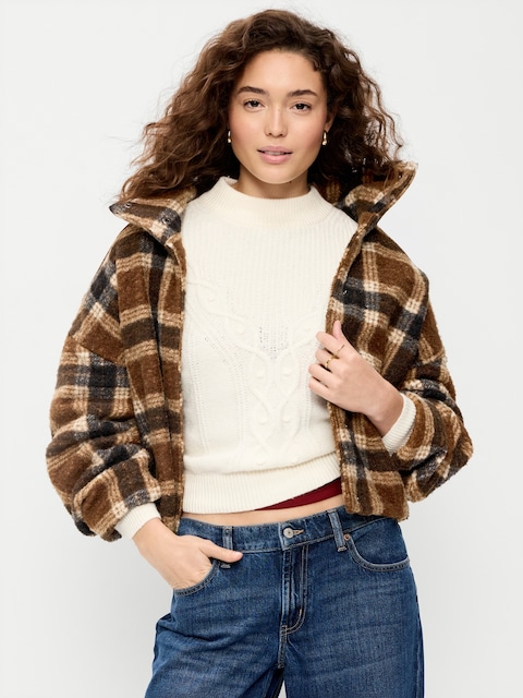 Wool Plaid Jacket