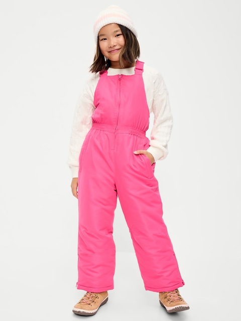 SALOPETTE HYDRORÉSISTANTE À PLASTRON POUR FILLE