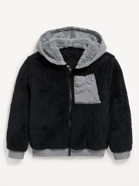 Sherpa Full-Zip Utility Jacket for Boys