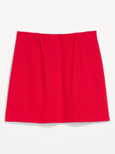 JUPE COURTE À TAILLE HAUTE