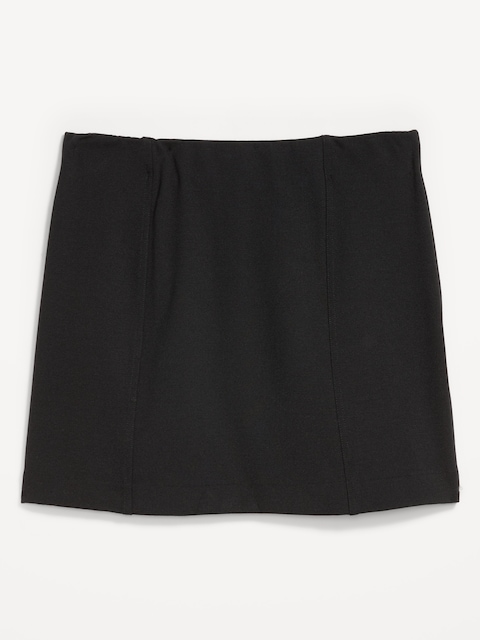 High-Waisted Ponte Mini Skirt